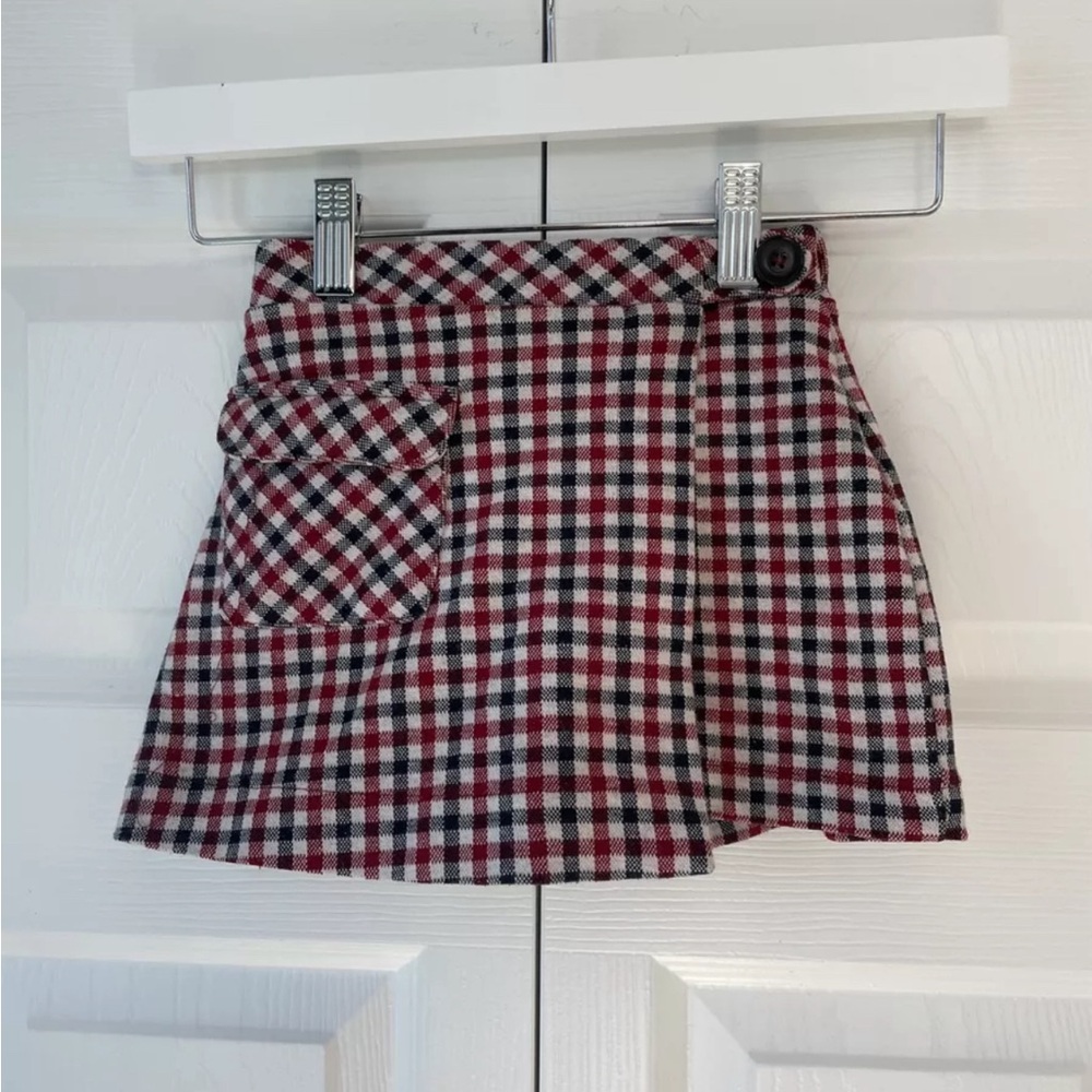 ZARA Girls Sz 6 Plaid Skort Kids Fashion Skirt Back To School Deals Sale Bargain